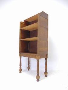 lot 295 image: Antique Oak Footed Shelves with Long Legs