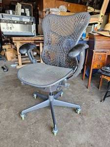 lot 284 image: HERMAN MILLER Mirra I Office Chair with Custom Roller Blade Wheels
