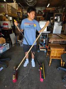 lot 325 image: Pair of Warehouse Brooms