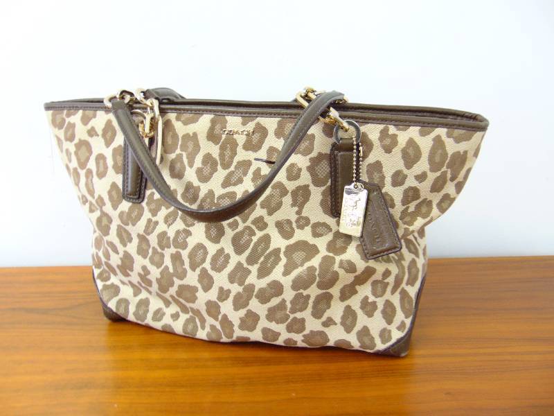 Leopard Coach Tote Bag cheapest