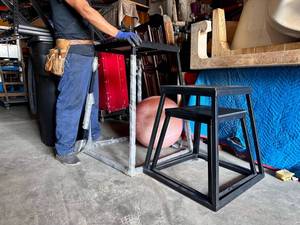 lot 52 image: Set of 3 Steel New Black Plyometric Platforms