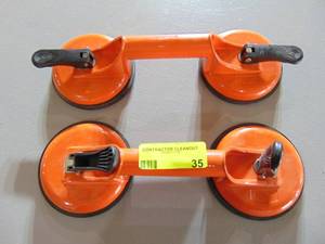 lot 35 image: Glass Suction Cup Handles