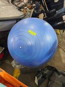 lot 153 image: Yoga Pilates Blue Balance Ball
