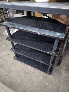 lot 154 image: Black Entertainment Stand