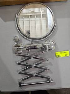lot 171 image: Vintage Accordian Style Vanity Mirror Wall Mount