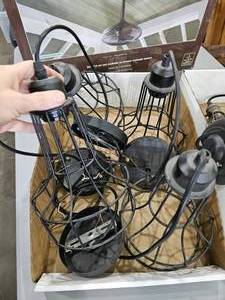 lot 178 image: Lot of Caged Hanging Lights, Working