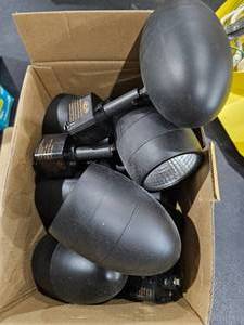 lot 187 image: Box of Hampton Bay LED Track Lights in Black