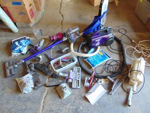 lot 331 image: DYSON, Eureka, ORECK Vacuum Cleaners and Attachments