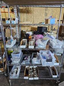 lot 215 image: Contents on Shelves - Knobs, Handles, Drawer Knobs, Pulls, and More