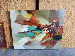 lot 225 image: Abstract Canvas Print