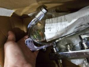 lot 238 image: NEW IN BOX Kohler K-7305-5A-CP Triton 4CC Goose Neck Lav Faucet Chrome