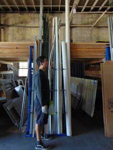 lot 82 image: Large Lot of PVC Pipes and Other. (Shelf not Included)