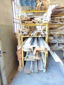 lot 87 image: Large Lot of Wood (Dolly not Included) Trim Wood