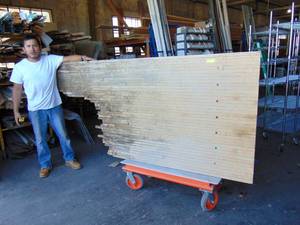 lot 88 image: Large Slab of Bowling Alley Lane