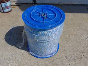 lot 716 image: 3-Strand Twisted Polypropylene Rope Monofilament, Blue 58